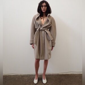 Vintage Gucci Mushroom Wool cashmere wrap coat